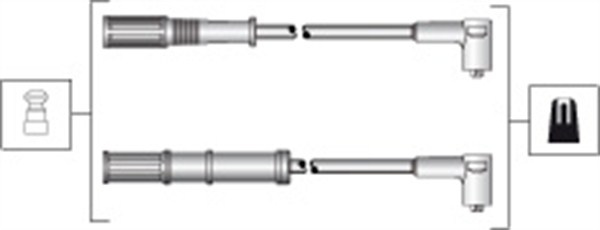 Set cablaj aprindere (941318111301 MAGNETI MARELLI) FIAT,FORD,LANCIA