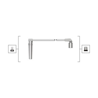 Set cablaj aprindere (941319170006 MAGNETI MARELLI) CHEVROLET,DAEWOO,FSO
