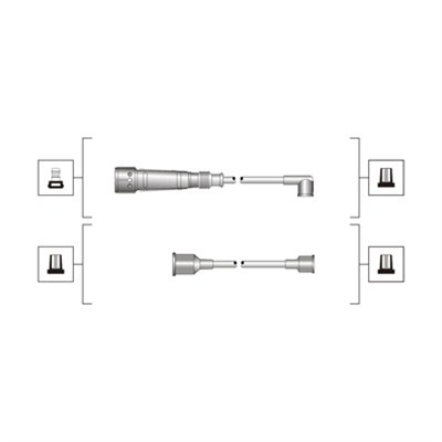 Set cablaj aprindere (941319170011 MAGNETI MARELLI) AUDI