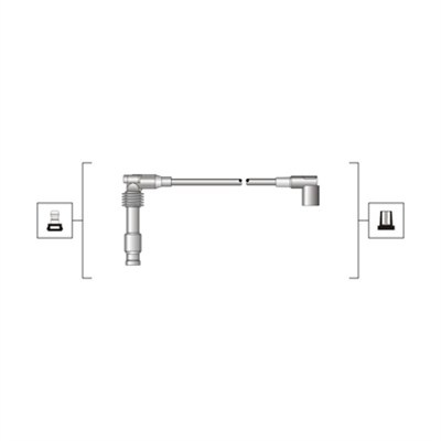 Set cablaj aprindere (941319170014 MAGNETI MARELLI) DAEWOO,OPEL,VAUXHALL