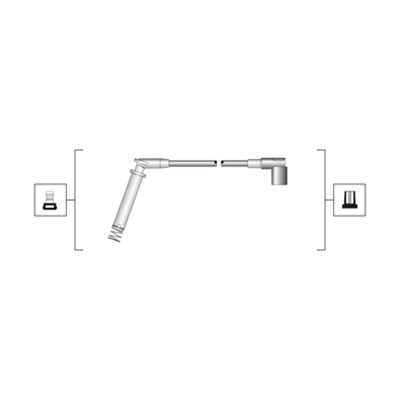 Set cablaj aprindere (941319170018 MAGNETI MARELLI) OPEL,VAUXHALL