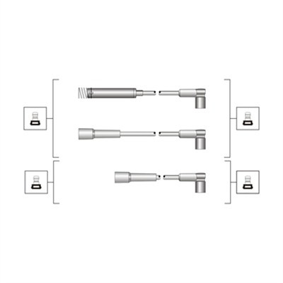 Set cablaj aprindere (941319170020 MAGNETI MARELLI) OPEL