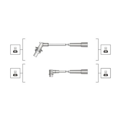 Set cablaj aprindere (941319170030 MAGNETI MARELLI) RENAULT