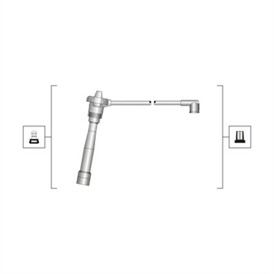 Set cablaj aprindere (941319170039 MAGNETI MARELLI) FIAT,LANCIA