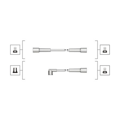 Set cablaj aprindere (941319170042 MAGNETI MARELLI) RENAULT