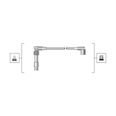 Set cablaj aprindere (941319170046 MAGNETI MARELLI) OPEL