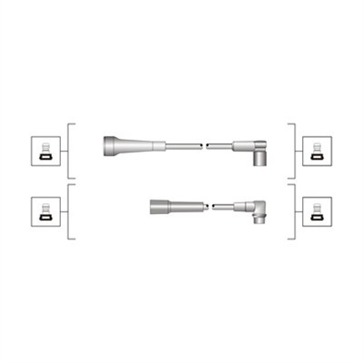 Set cablaj aprindere (941319170051 MAGNETI MARELLI) RENAULT,VOLVO