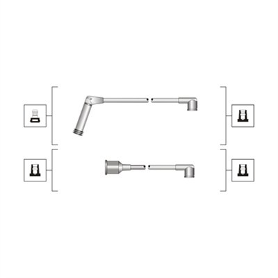 Set cablaj aprindere (941319170058 MAGNETI MARELLI) HYUNDAI,KIA,MITSUBISHI