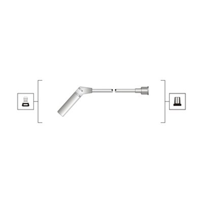 Set cablaj aprindere (941319170061 MAGNETI MARELLI) AUDI