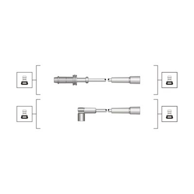 Set cablaj aprindere (941319170069 MAGNETI MARELLI) Citroen,PEUGEOT
