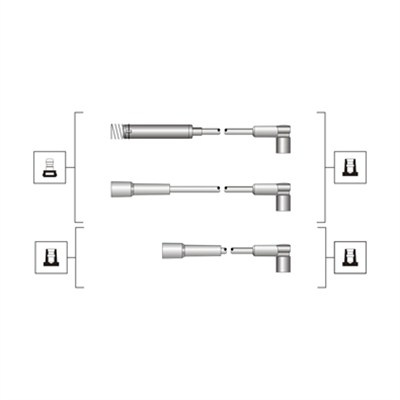 Set cablaj aprindere (941319170072 MAGNETI MARELLI) FORD USA,OPEL,VAUXHALL