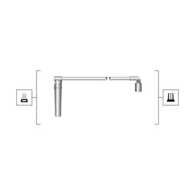 Set cablaj aprindere (941319170076 MAGNETI MARELLI) CHEVROLET,DAEWOO