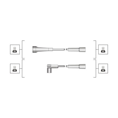 Set cablaj aprindere (941319170097 MAGNETI MARELLI) RENAULT