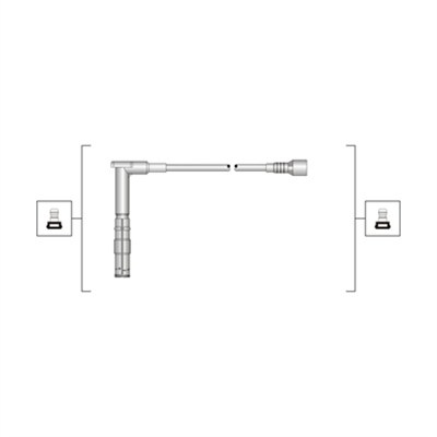 Set cablaj aprindere (941319170100 MAGNETI MARELLI) MERCEDES-BENZ