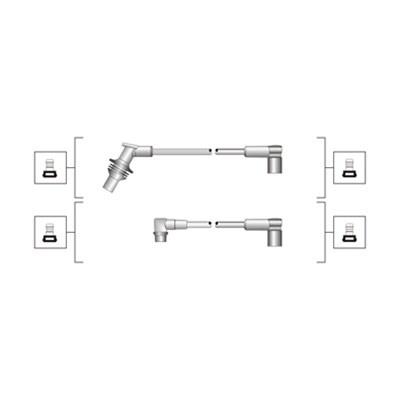 Set cablaj aprindere (941319170101 MAGNETI MARELLI) RENAULT