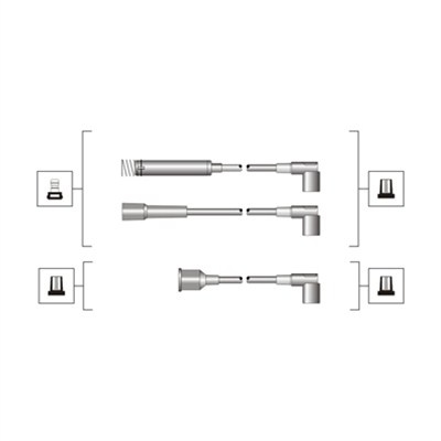 Set cablaj aprindere (941319170110 MAGNETI MARELLI) OPEL,VAUXHALL