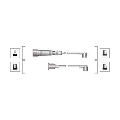 Set cablaj aprindere (941319170114 MAGNETI MARELLI) SEAT,VW