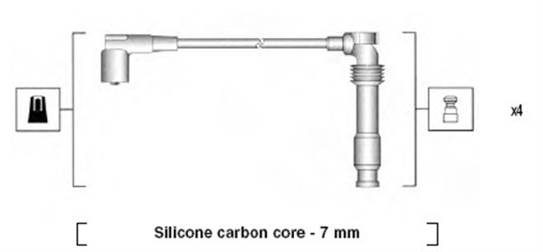 Set cablaj aprindere (941365110934 MAGNETI MARELLI) DAEWOO