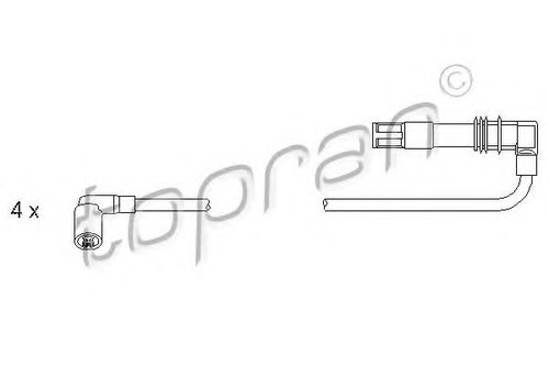 Set cablaj aprindere AUDI A2 (8Z0) (2000 - 2005) TOPRAN 108 959 piesa NOUA