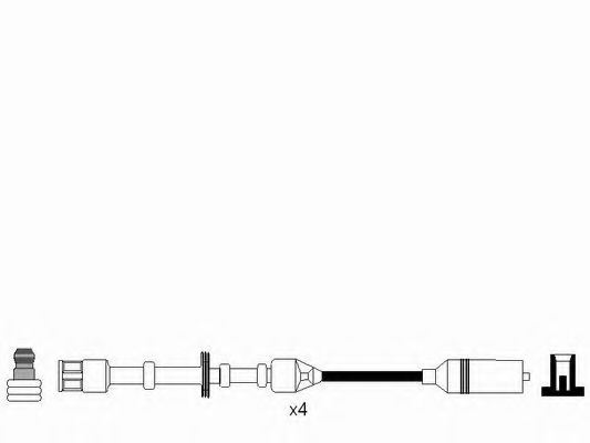 Set cablaj aprindere AUDI A3 (8L1) (1996 - 2003) NGK 0967 piesa NOUA