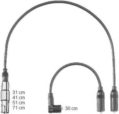 Set cablaj aprindere AUDI A4 (8D2, B5) (1994 - 2001) BERU ZEF1223 piesa NOUA