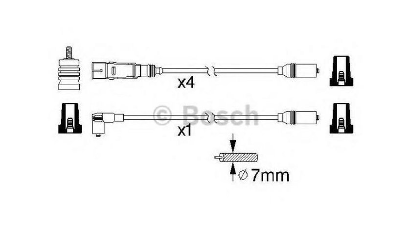 Set cablaj aprindere Audi AUDI 80 (89, 89Q, 8A, B3) 1986-1991 #2 0300890717