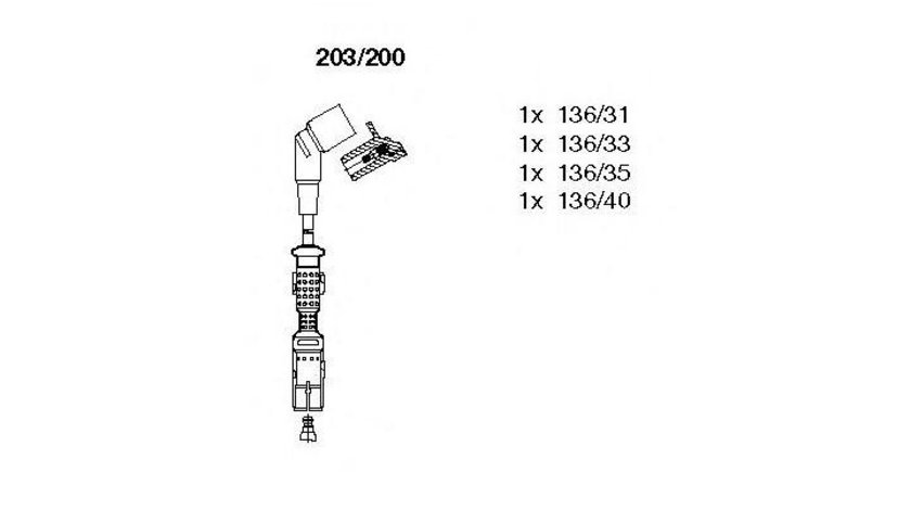 Set cablaj aprindere BMW 3 Cabriolet (E36) 1993-1999 #2 0579