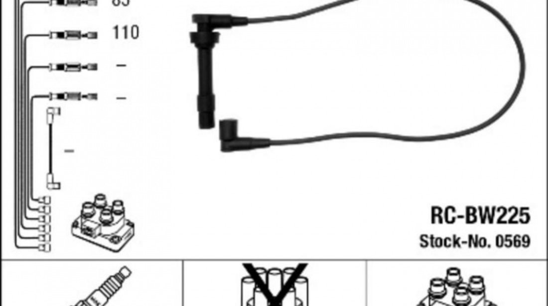 Set cablaj aprindere BMW 3 (E30) 1982-1992 #2 0300891188