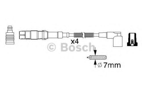 Set cablaj aprindere BMW Seria 3 (E46) (1998 - 2005) BOSCH 0 986 356 310 piesa NOUA