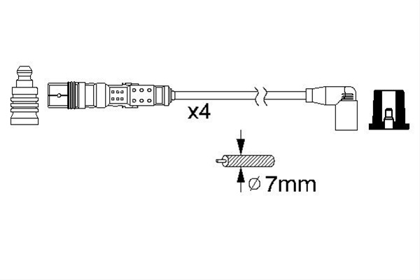 Set Cablaj Aprindere Bosch Vw 0 986 356 331