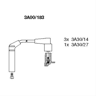 Set Cablaj Aprindere Bremi Daewoo 3A00/183