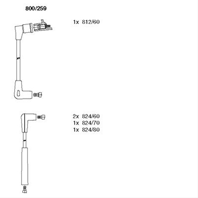 Set Cablaj Aprindere Bremi Ford 800/259