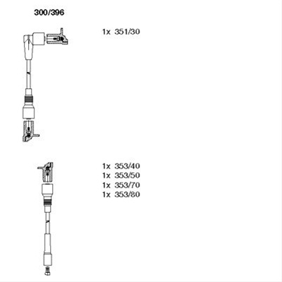 Set Cablaj Aprindere Bremi Opel 300/396