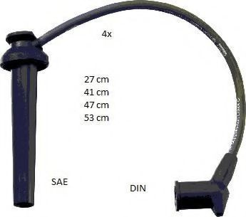 Set cablaj aprindere CHEVROLET CRUZE (J300) (2009 - 2016) BERU ZEF1635 piesa NOUA