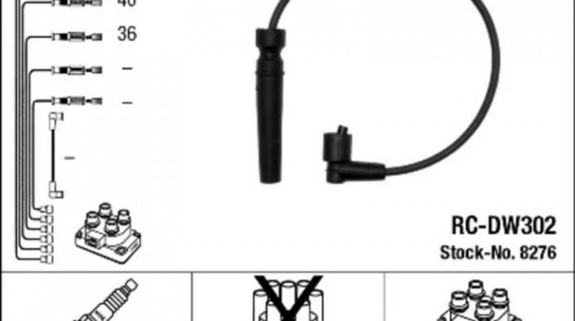 Set cablaj aprindere Chevrolet KALOS limuzina 2005-2016 #2 0300891129