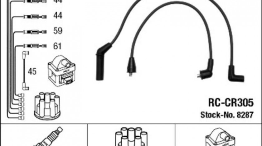 Set cablaj aprindere Chrysler VOYAGER (AS) 1984-1990 #2 0300891409