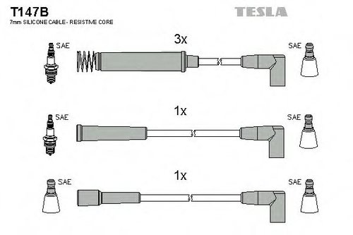 Set cablaj aprindere DAEWOO CIELO (1994 - 2007) TESLA T147B piesa NOUA