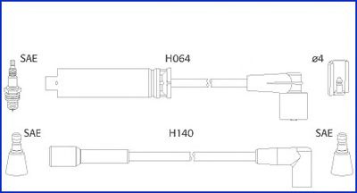 Set cablaj aprindere DAEWOO LANOS (KLAT) (1997 - 2016) HITACHI 134239 piesa NOUA