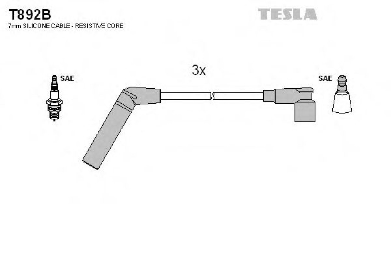 Set cablaj aprindere DAEWOO MATIZ (KLYA) (1998 - 2016) TESLA T892B piesa NOUA