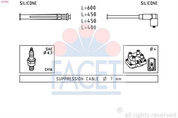 Set Cablaj Aprindere Facet Nissan 4.7230