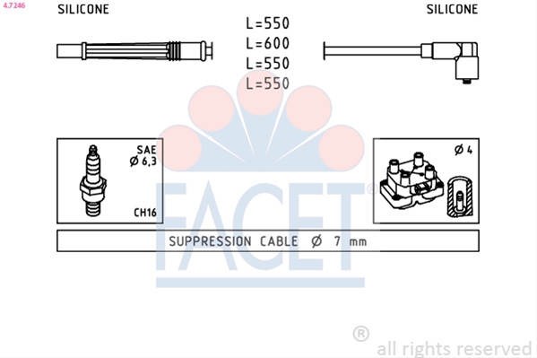 Set Cablaj Aprindere Facet Nissan 4.7246