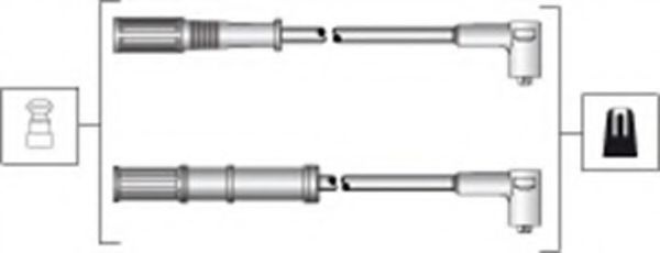 Set cablaj aprindere FIAT GRANDE PUNTO (199) (2005 - 2016) MAGNETI MARELLI 941318111301 piesa NOUA