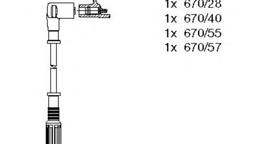 Set cablaj aprindere FIAT PUNTO (176) (1993 - 1999) BREMI 600/217 piesa NOUA