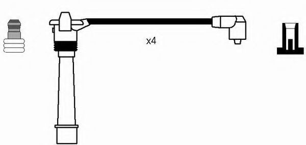 Set cablaj aprindere FIAT PUNTO (188) (1999 - 2016) NGK 2995 piesa NOUA