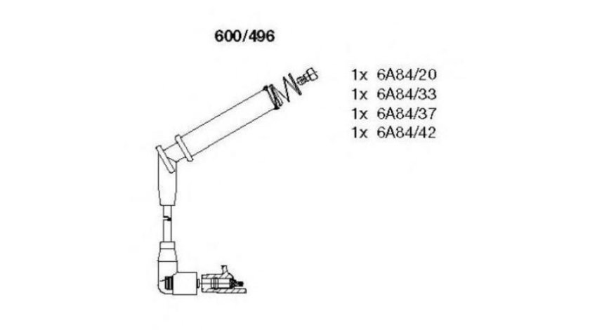 Set cablaj aprindere Ford FIESTA V (JH_, JD_) 2001-2010 #2 0008916334