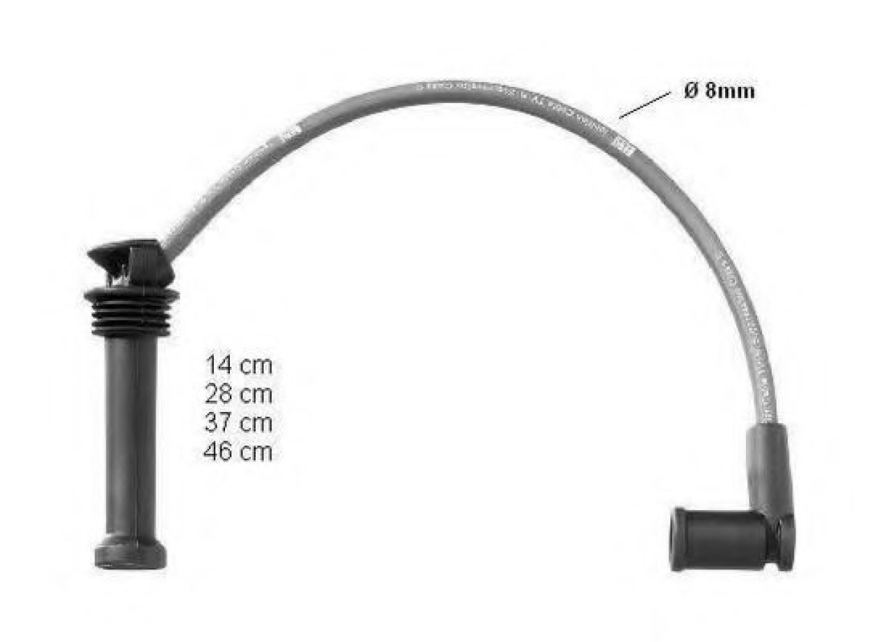 Set cablaj aprindere FORD FIESTA V (JH, JD) (2001 - 2010) BERU ZEF1539 piesa NOUA