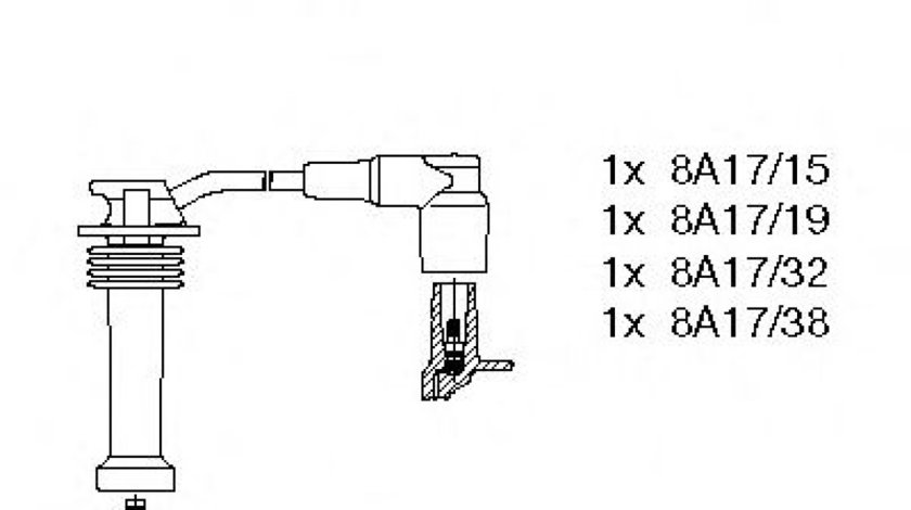 Set cablaj aprindere FORD FOCUS C-MAX (2003 - 2007) BREMI 800/174 piesa NOUA