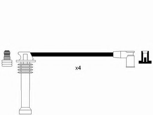 Set cablaj aprindere FORD FOCUS Combi (DNW) (1999 - 2007) NGK 6984 piesa NOUA