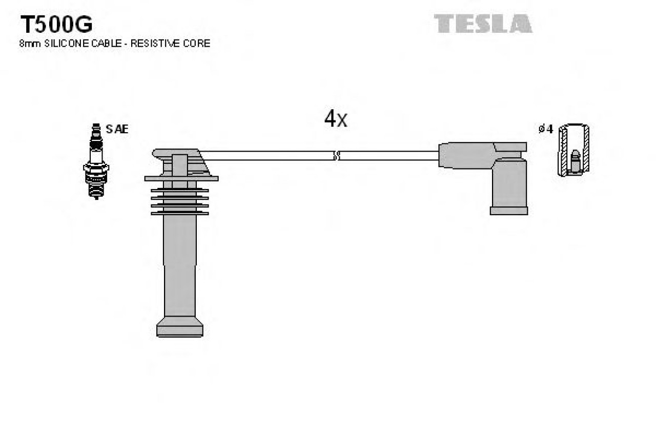Set cablaj aprindere FORD FOCUS Combi (DNW) (1999 - 2007) TESLA T500G piesa NOUA