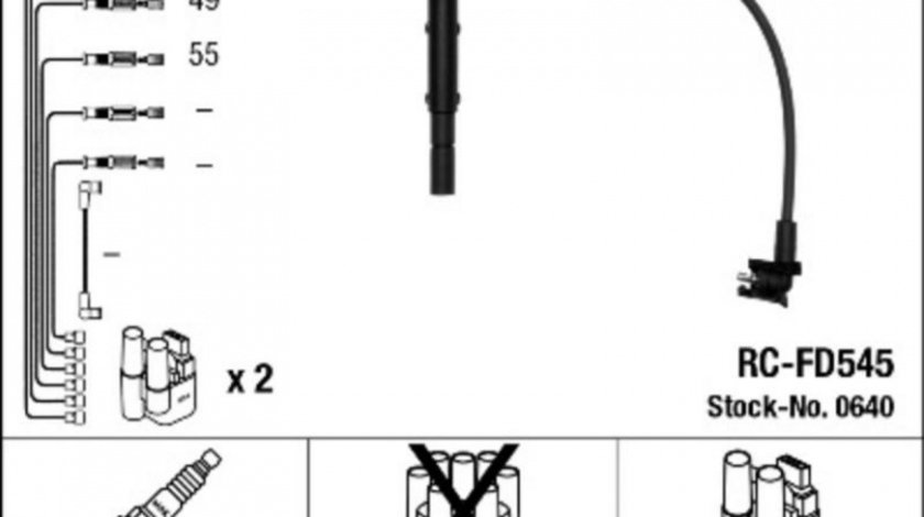 Set cablaj aprindere Ford GALAXY (WGR) 1995-2006 #2 0300891226